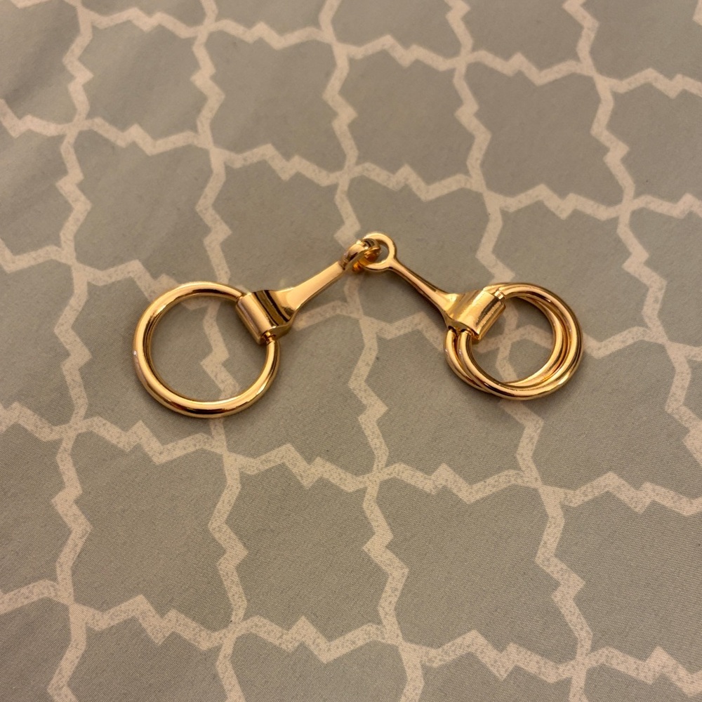 Gold Bit Scarf Ring